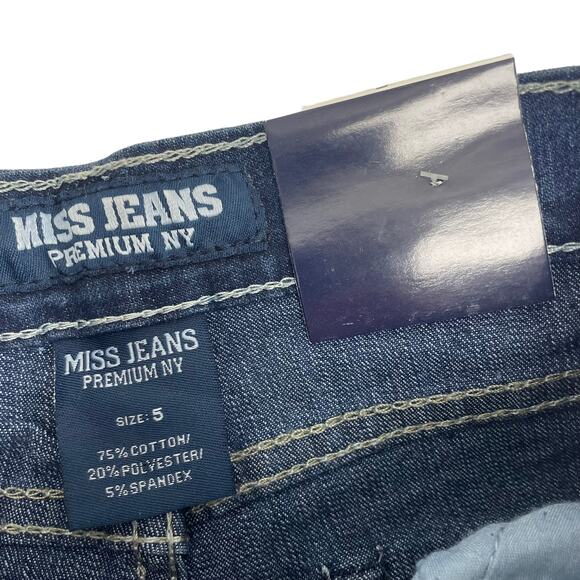 NWT Miss Jeans Distressed Embellished Skinny Jean Girls 5 - Picture 4 of 7